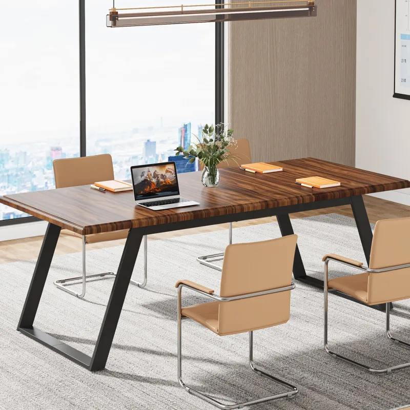 Tribesigns Desks*63" Executive Desk, Simple Wood Computer Writing Desk