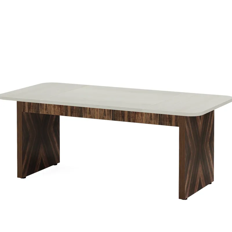 Tribesigns Desks*70.8" Executive Desk, Wood Computer Office Desk Conference Table