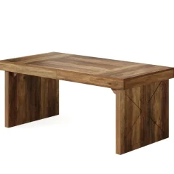 Tribesigns Desks*63" Executive Desk, Wood Computer Desk Office Desk