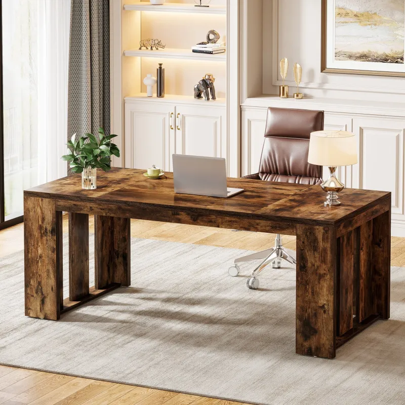 Tribesigns Desks*63" Executive Desk, Wood Computer Table Conference Table for 4 - 6