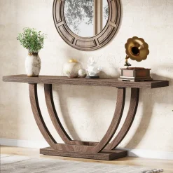 Tribesigns Console Tables|Console Tables*63" Farmhouse Console Table, 2 - Tier Entryway Sofa Table