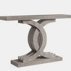 Tribesigns Console Tables|Console Tables*39" Farmhouse Console Table Entryway Table with Geometric Base