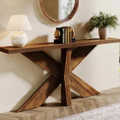 Tribesigns Console Tables|Console Tables*70.9" Farmhouse Console Table, Wood Sofa Hallway Table