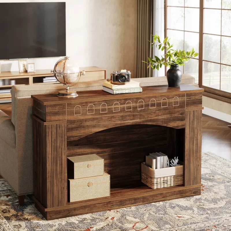 Tribesigns Console Tables|Console Tables*47" Farmhouse Console Table, 2 - Tier Sofa Table Entryway Table