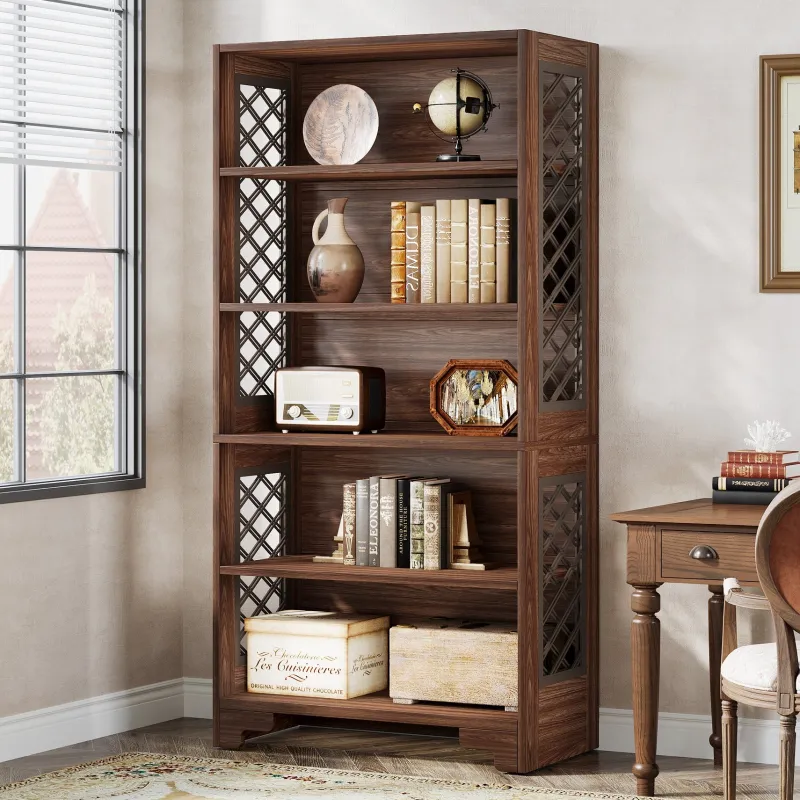 Tribesigns Bookcases & Bookshelves|Bookcases & Bookshelves*70.8" Freestanding Bookshelf, 6 - Tier Bookcase Display Rack Storage Shelves