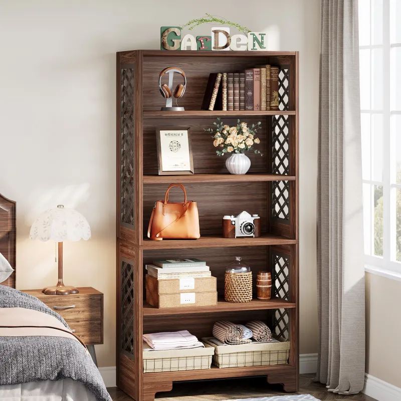 Tribesigns Bookcases & Bookshelves|Bookcases & Bookshelves*70.8" Freestanding Bookshelf, 6 - Tier Bookcase Display Rack Storage Shelves