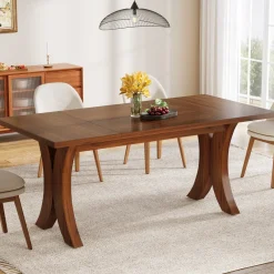 Tribesigns Dining Tables*63" Kitchen Table, Modern Dinner Dining Table for 4 - 6