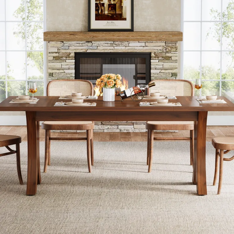 Tribesigns Dining Tables*63" Kitchen Table, Modern Dinner Dining Table for 4 - 6