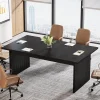 Tribesigns Desks*63" Modern Conference Table, Wood Meeting Room Table