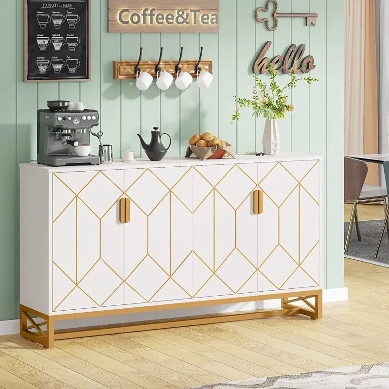 Tribesigns Sideboards & Buffets|Sideboards & Buffets*59" Modern Sideboard Buffet Kitchen Storage Cabinet with Doors