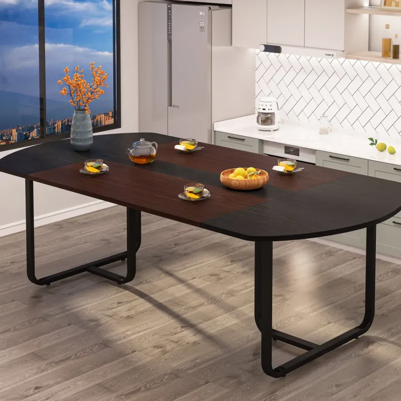 Tribesigns Dining Tables*70.86" Oval Dining Table, Modern Kitchen Table for for 6-8 People