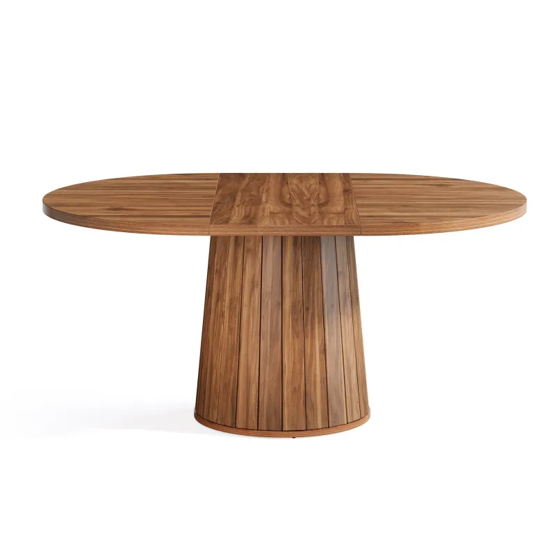 Tribesigns Desks*55" Oval Meeting Table, Wood Conference Table For 6 People