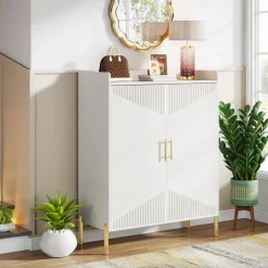 Tribesigns Shoe Racks & Cabinets|Shoe Racks & Cabinets*30 Pairs Shoe Cabinet, 6-Tier Modern Shoes Rack Organizer with Doors