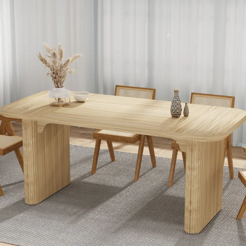 Tribesigns Dining Tables*62" Rectangular Dining Table for 4-6, Simple Kitchen Dinner Table