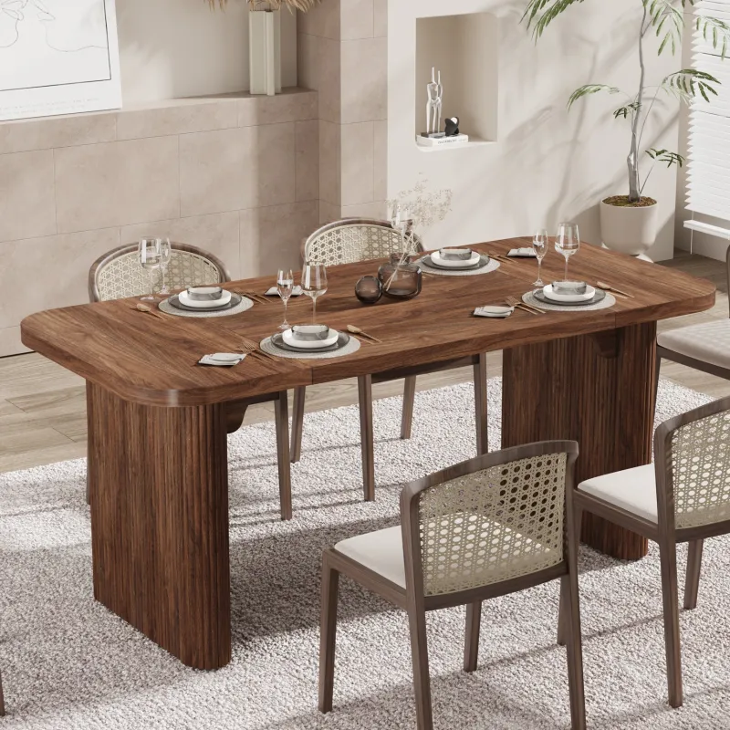 Tribesigns Dining Tables*62" Rectangular Dining Table for 4-6, Simple Kitchen Dinner Table