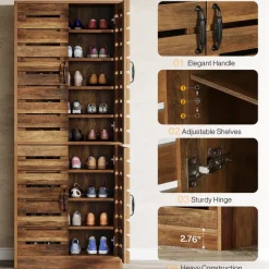 Tribesigns Shoe Racks & Cabinets|Shoe Racks & Cabinets*70.8