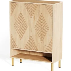 Tribesigns Shoe Racks & Cabinets|Shoe Racks & Cabinets*45" Shoe Cabinet, Wood Shoe Organizer Rack With Adjustable Shelves