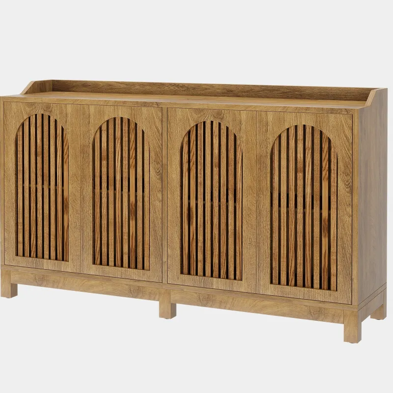 Tribesigns Sideboards & Buffets|Sideboards & Buffets*57" Sideboard Buffet, Farmhouse Storage Cabinet with Adjustable Shelf
