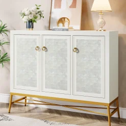 Tribesigns Sideboards & Buffets|Sideboards & Buffets*45" Sideboard Buffet, Kitchen Storage Cabinet with Adjustable Shelves