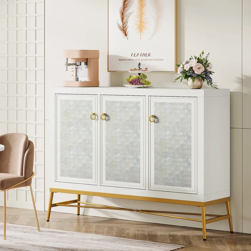 Tribesigns Sideboards & Buffets|Sideboards & Buffets*45" Sideboard Buffet, Kitchen Storage Cabinet with Adjustable Shelves