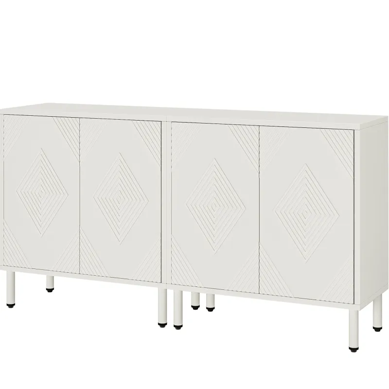 Tribesigns Sideboards & Buffets|Sideboards & Buffets*57" Sideboard Buffet, Storage Buffet Cabinet with Adjustable Shelves