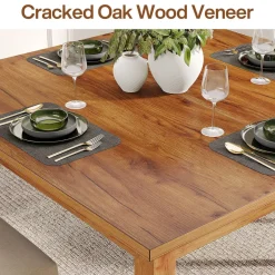 Tribesigns Dining Tables*39.4'' Square Dining Table Kitchen Table with Solid Wood Legs for 4