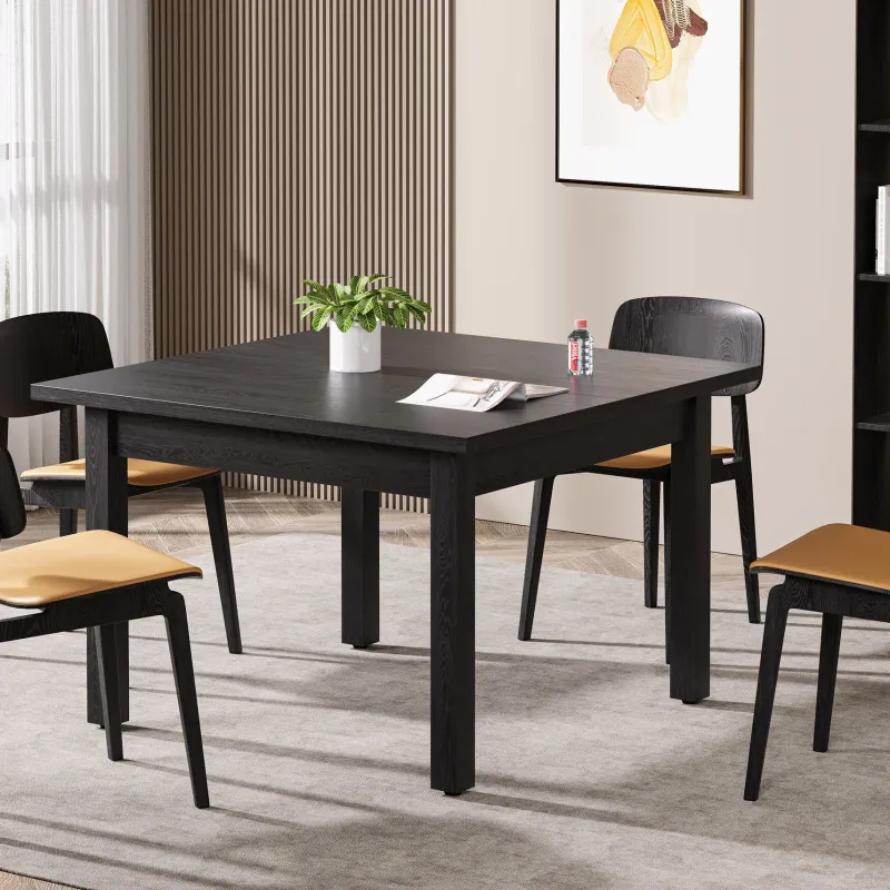 Tribesigns Dining Tables*39.4'' Square Dining Table Kitchen Table with Solid Wood Legs for 4