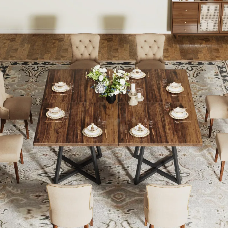 Tribesigns Dining Tables*31.5" Square Dining Table, Wood Kitchen Table for 4