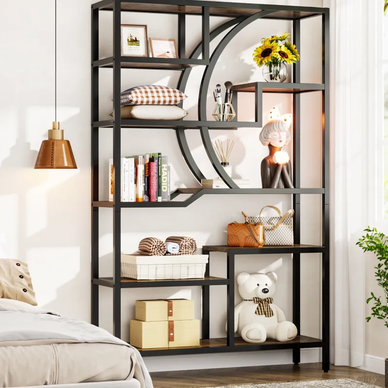 Tribesigns Bookcases & Bookshelves|Bookcases & Bookshelves*69" Tall Bookshelf, Freestanding Etagere Bookcase Open Display Shelf
