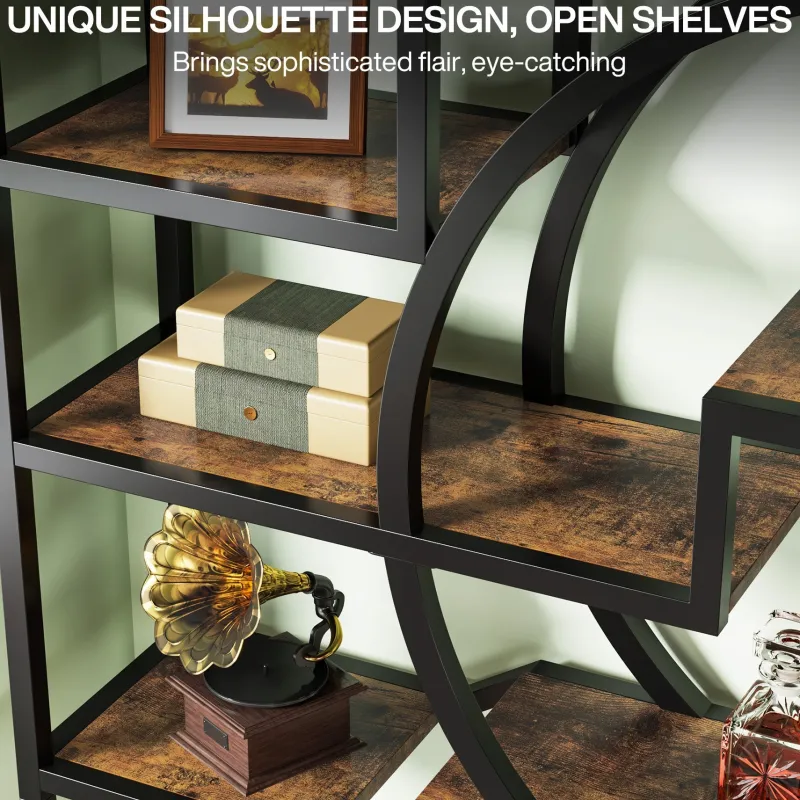 Tribesigns Bookcases & Bookshelves|Bookcases & Bookshelves*69" Tall Bookshelf, Freestanding Etagere Bookcase Open Display Shelf