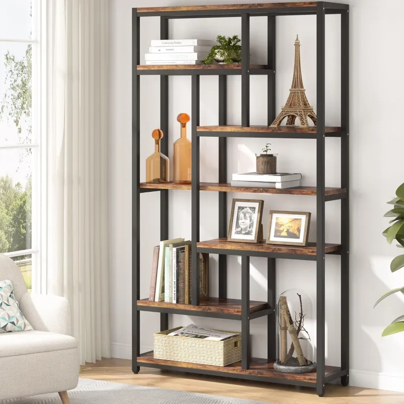 Tribesigns Bookcases & Bookshelves|Bookcases & Bookshelves*79" Tall Bookshelf, 7-Tier Bookcase Open Display Shelves