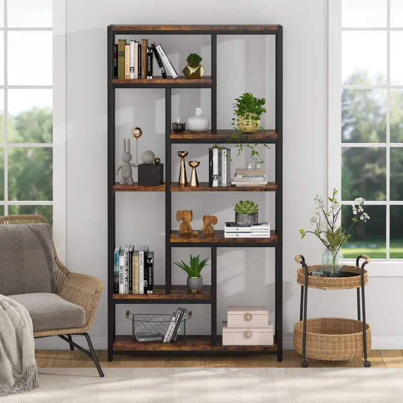 Tribesigns Bookcases & Bookshelves|Bookcases & Bookshelves*79" Tall Bookshelf, 7-Tier Bookcase Open Display Shelves