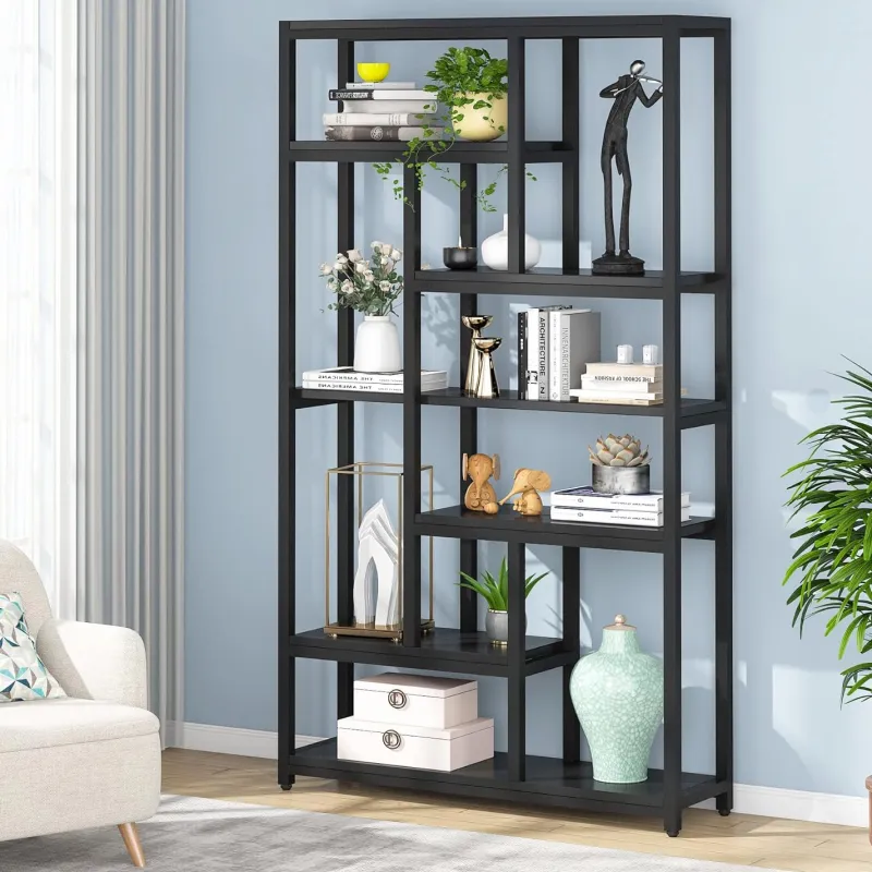 Tribesigns Bookcases & Bookshelves|Bookcases & Bookshelves*79" Tall Bookshelf, 7-Tier Bookcase Open Display Shelves
