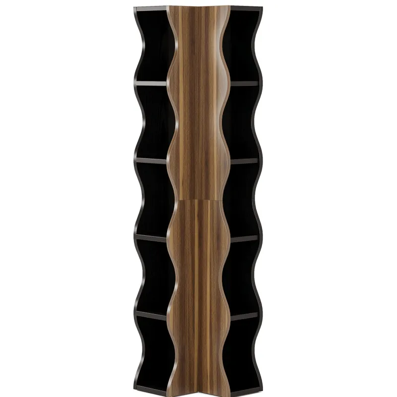Tribesigns Corner Shelves|Corner Shelves*70.8" Tall Corner Shelf, 6 - Tier Bookshelf Display Shelves Storage Organizer