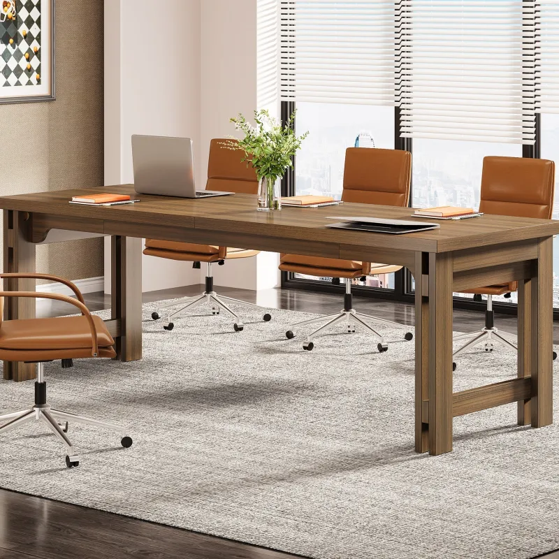 Tribesigns Desks*79" Two - person Desk, Extra Long Office Computer Desk Workstations