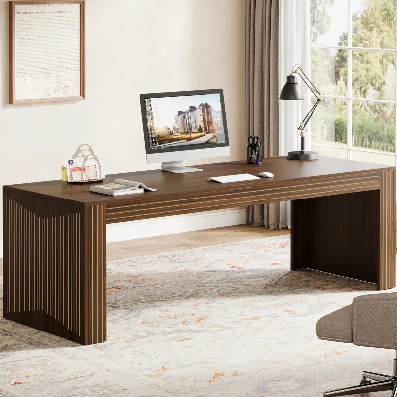 Tribesigns Desks*79" Two Person Desk, Computer Desk Double Office Desk