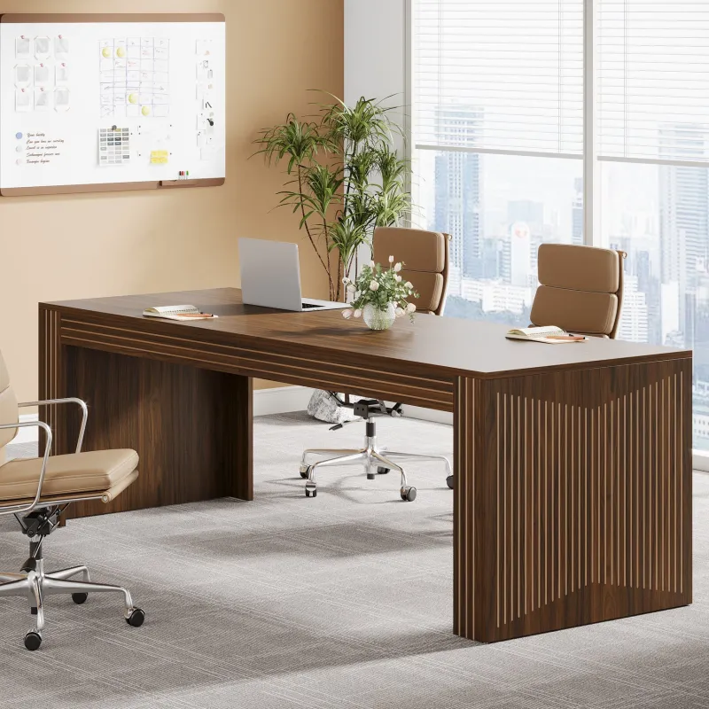 Tribesigns Desks*79" Two Person Desk, Computer Desk Double Office Desk