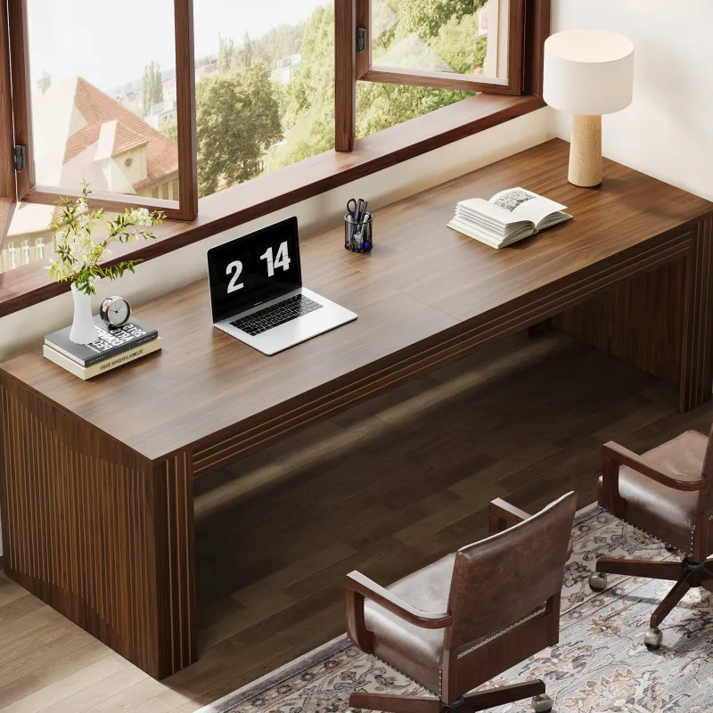 Tribesigns Desks*79" Two Person Desk, Computer Desk Double Office Desk