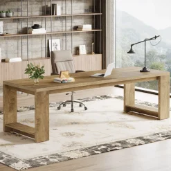 Tribesigns Desks*86" Two Person Desk, Long Computer Desk Conference Table