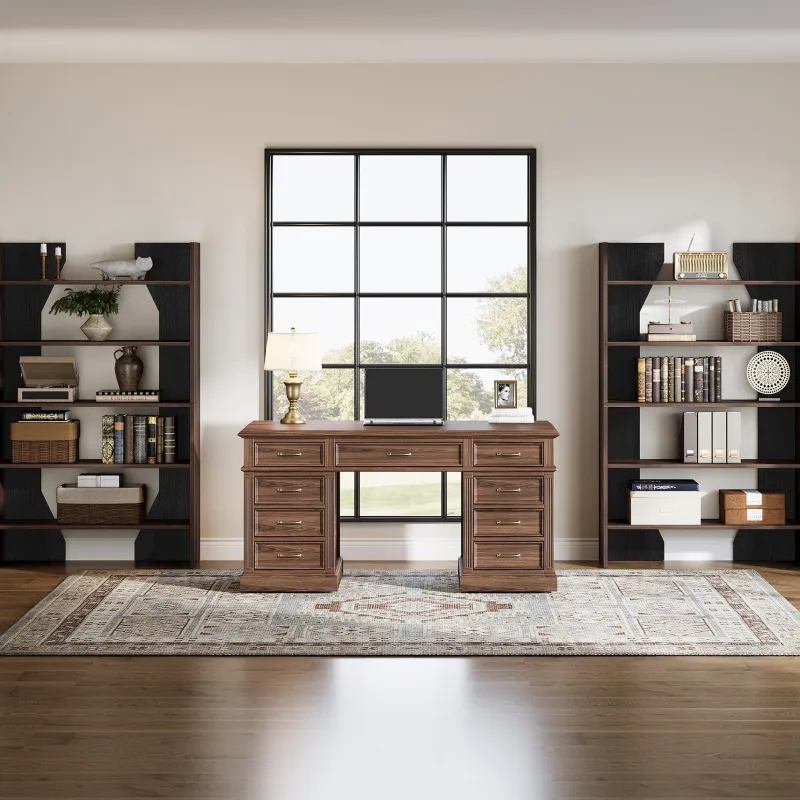 Tribesigns Bookcases & Bookshelves|Bookcases & Bookshelves*67" Wood Bookshelf, 5 - Tier Bookcase Etagere Display Rack with Open Storage Shelves