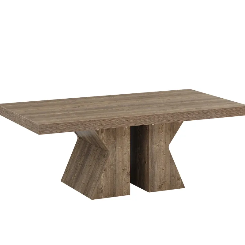 Tribesigns Coffee Tables*47" Wood Coffee Table, Rectangular Center Table Snack Table