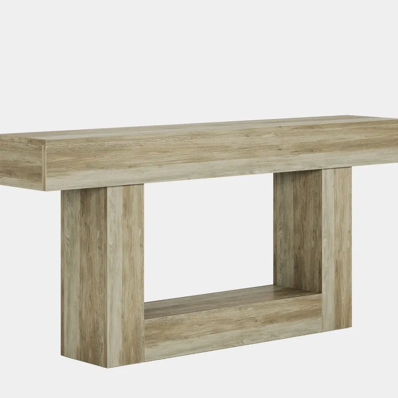 Tribesigns Console Tables|Console Tables*63" Wood Console Table, Farmhouse 2 - Tier Sofa Table Entryway Table