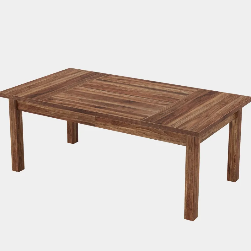 Tribesigns Dining Tables*70.9" Wood Dining Table for 6-8 People, Farmhouse Breakfast Table