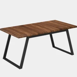 Tribesigns Dining Tables*63" Wood Dining Table for 6, Rectangular Kitchen Table with Metal Legs