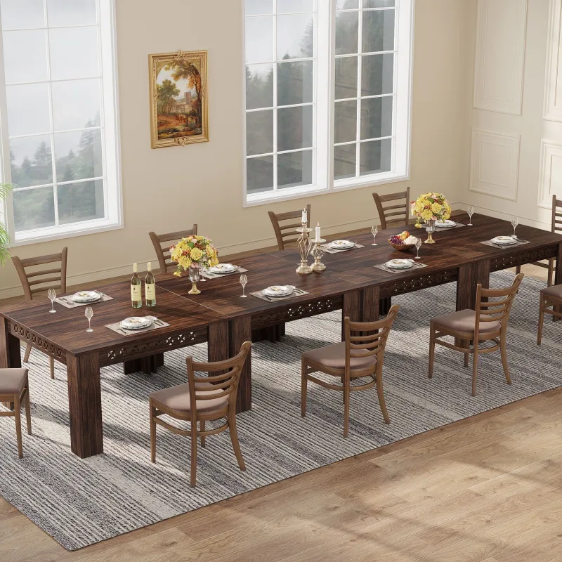 Tribesigns Dining Tables*43" Wood Dining Table, Small Square Kitchen Table for 4