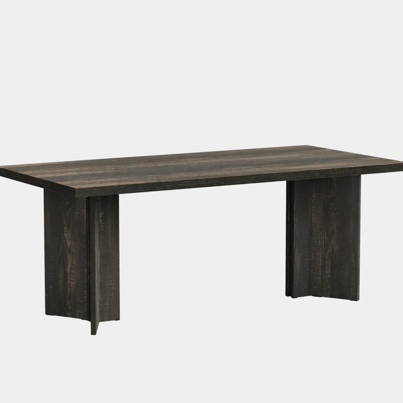 Tribesigns Desks*63" Wood Executive Desk, Farmhouse Computer Desk with Large Tabletop