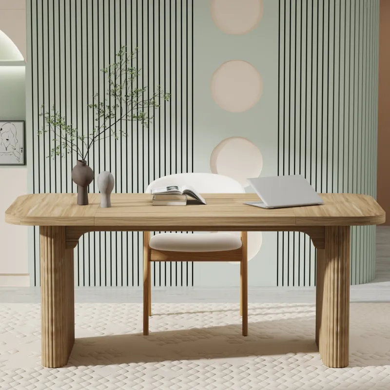 Tribesigns Desks*62.2" Wood Executive Desk Simple Rectangular Computer Desk Writing Table