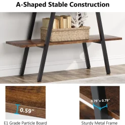Tribesigns Bookcases & Bookshelves|Bookcases & Bookshelves*Bookshelf, A-Shaped Bookcase 4-Tier Ladder Display Shelves