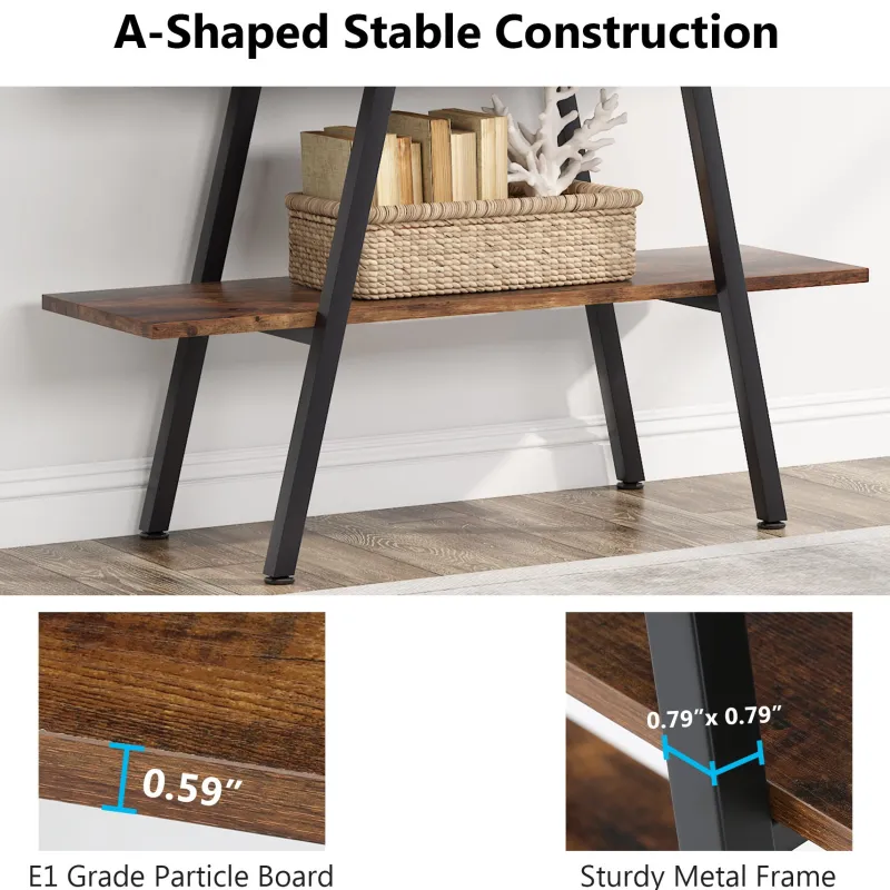 Tribesigns Bookcases & Bookshelves|Bookcases & Bookshelves*Bookshelf, A-Shaped Bookcase 4-Tier Ladder Display Shelves