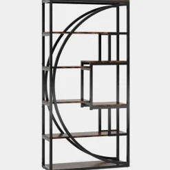 Tribesigns Bookcases & Bookshelves|Bookcases & Bookshelves*Bookshelf, Industrial Bookcase with 8 Open Storage Shelf